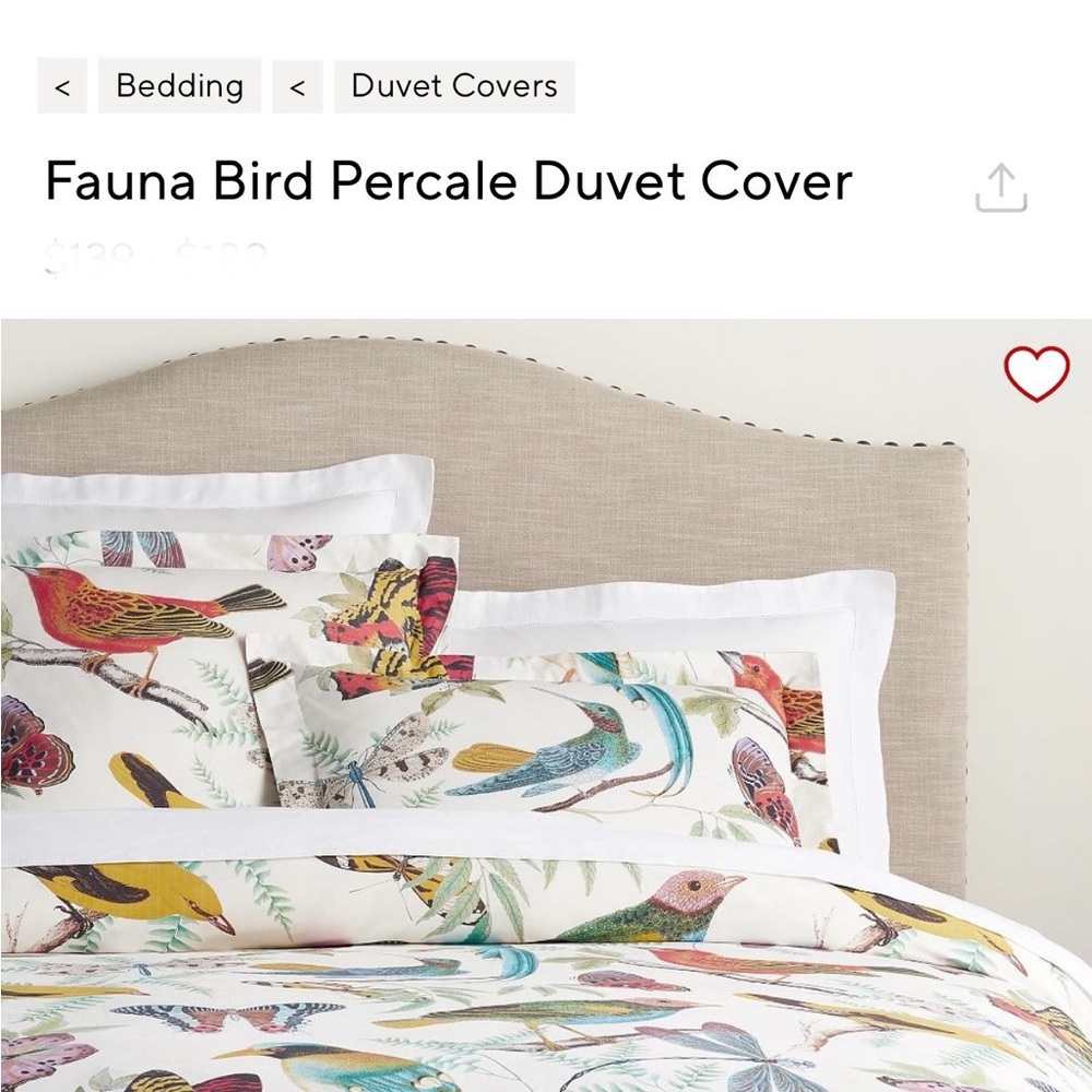 Potterybarn King Duvet King and Shams